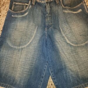 Casual Blue Miskeen Jean Shorts for Men